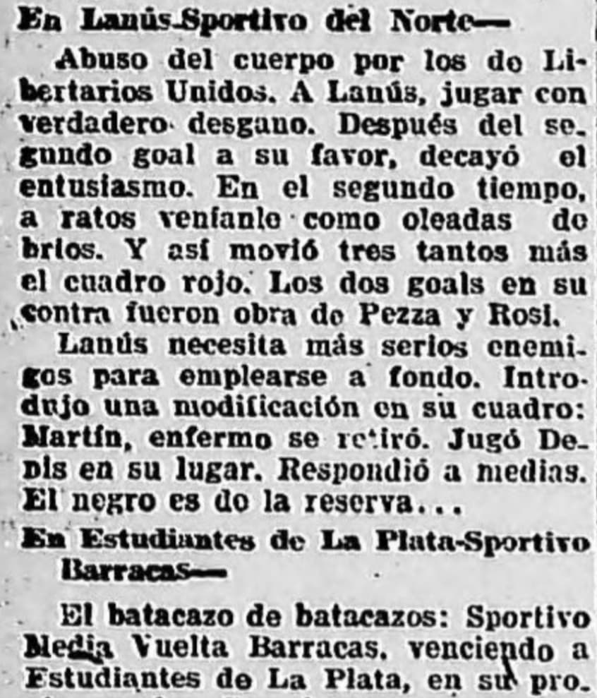 Imagen del partido Lanús vs Sportivo del Norte